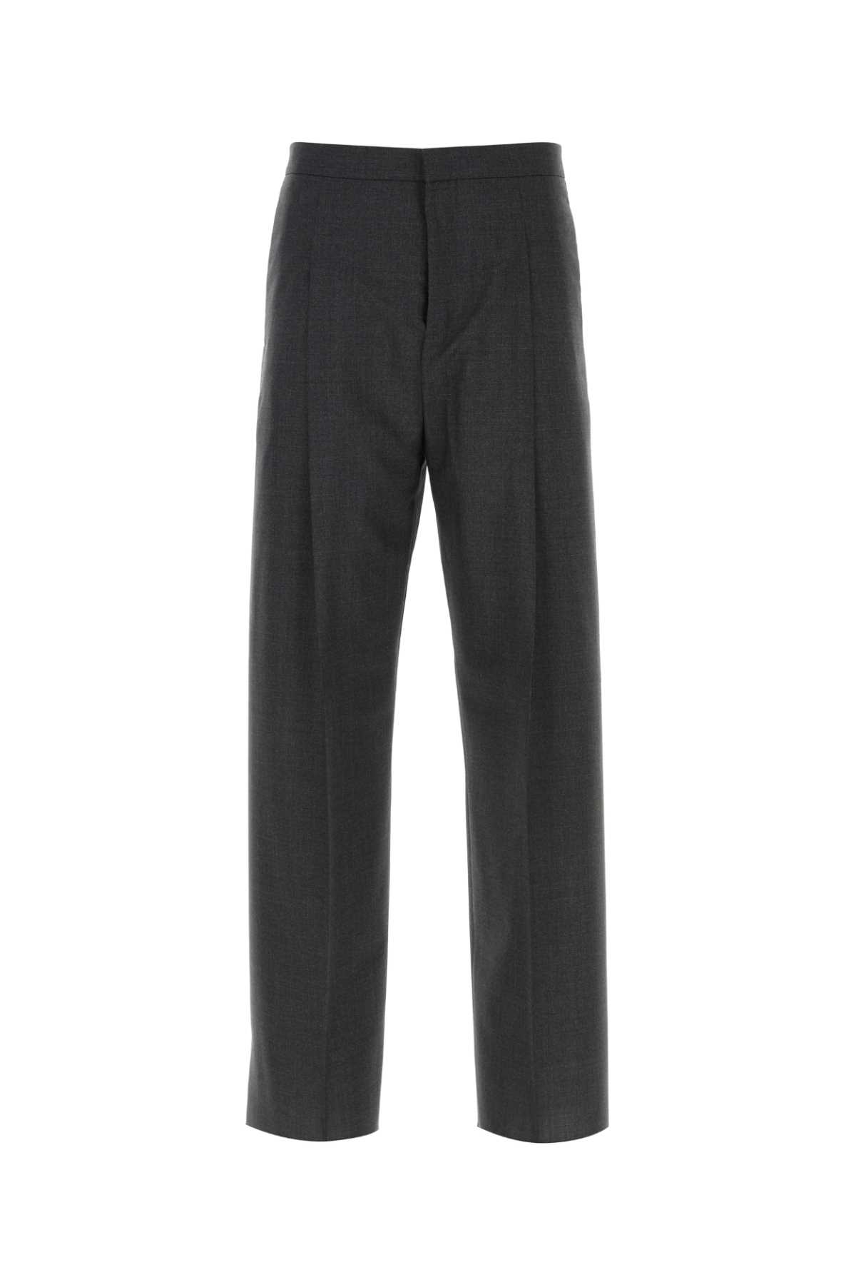 Shop Givenchy Dark Grey Wool Pant In Darkgrey