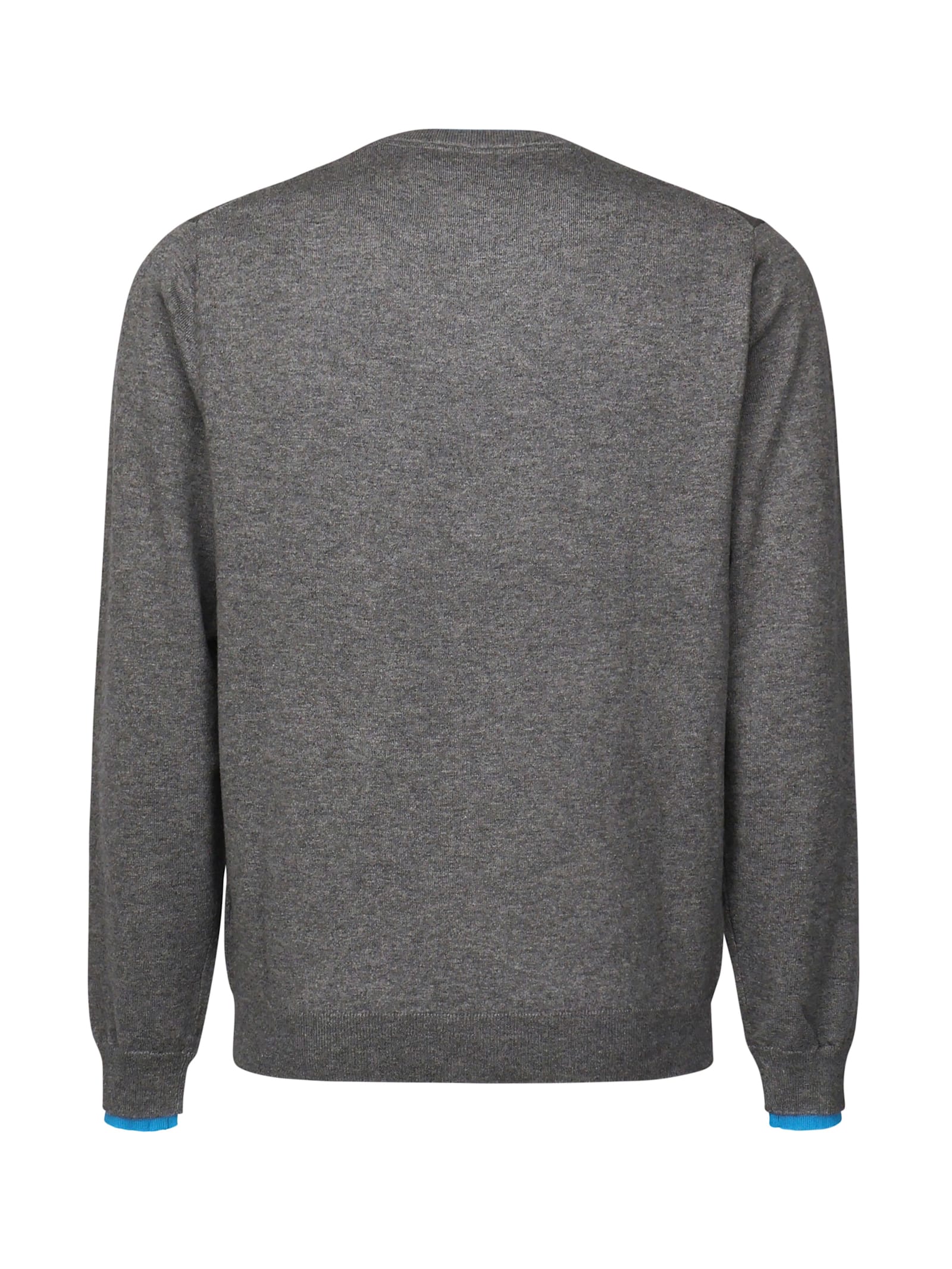 Sun 68 Sweater With Contrasting Logo In Grey