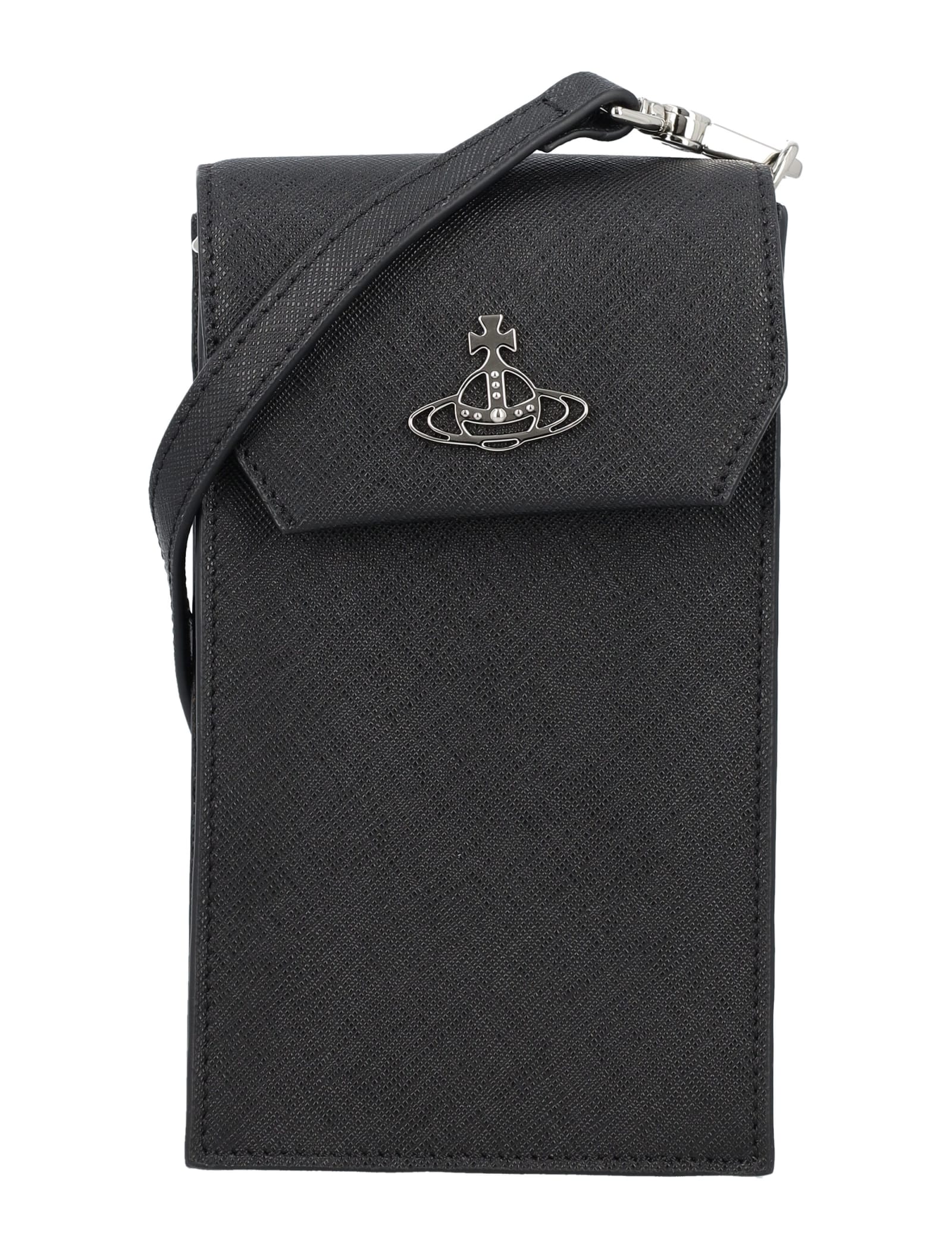 Shop Vivienne Westwood Phone Bag In Black