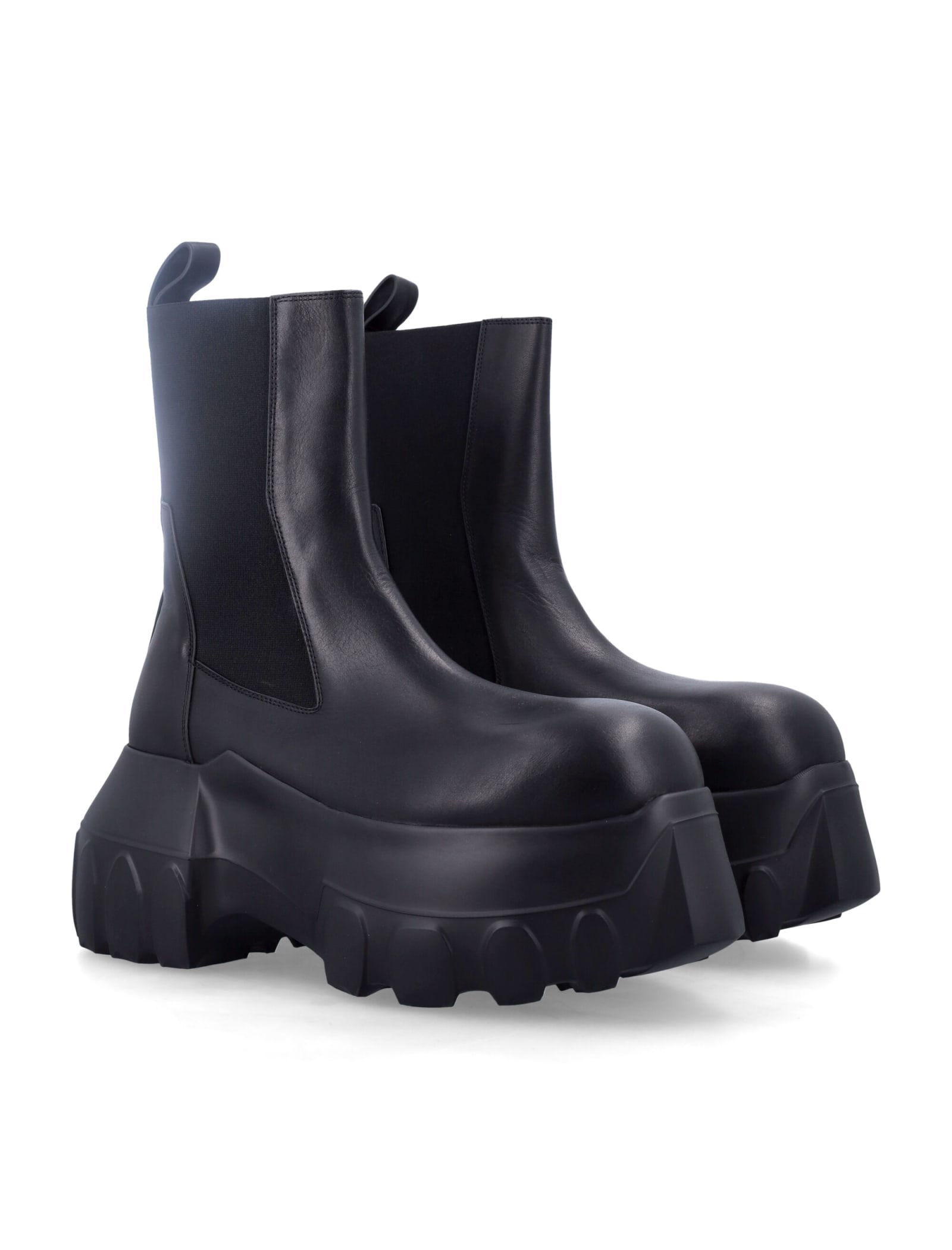 Shop Rick Owens Mega Tractor Beatle Boots In Black Black