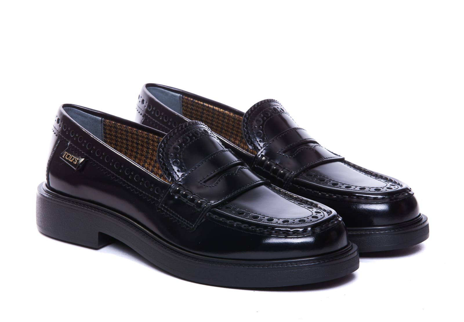 Shop Tod's Loafers In Black