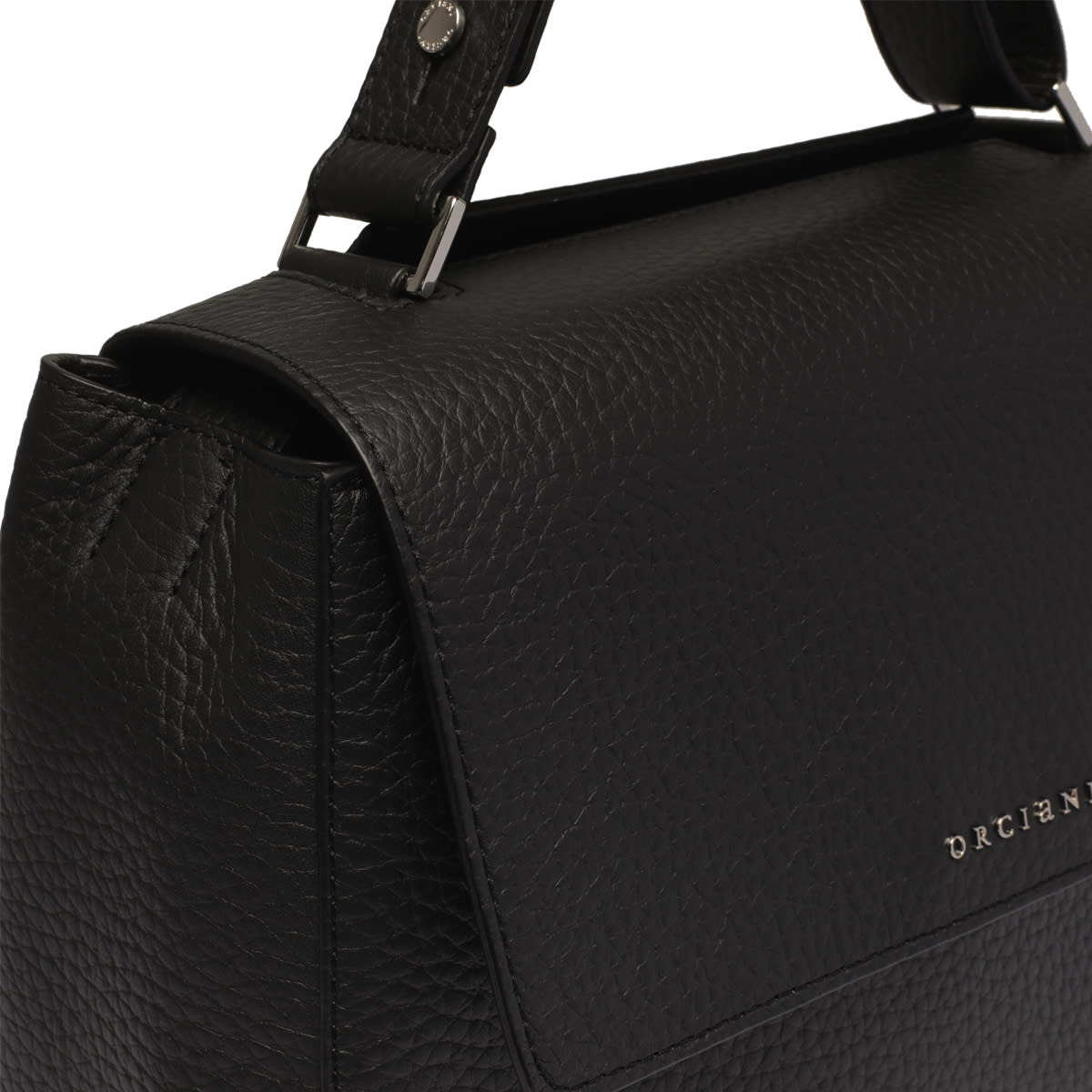 Shop Orciani Sveva Soft Medium Bag In Black