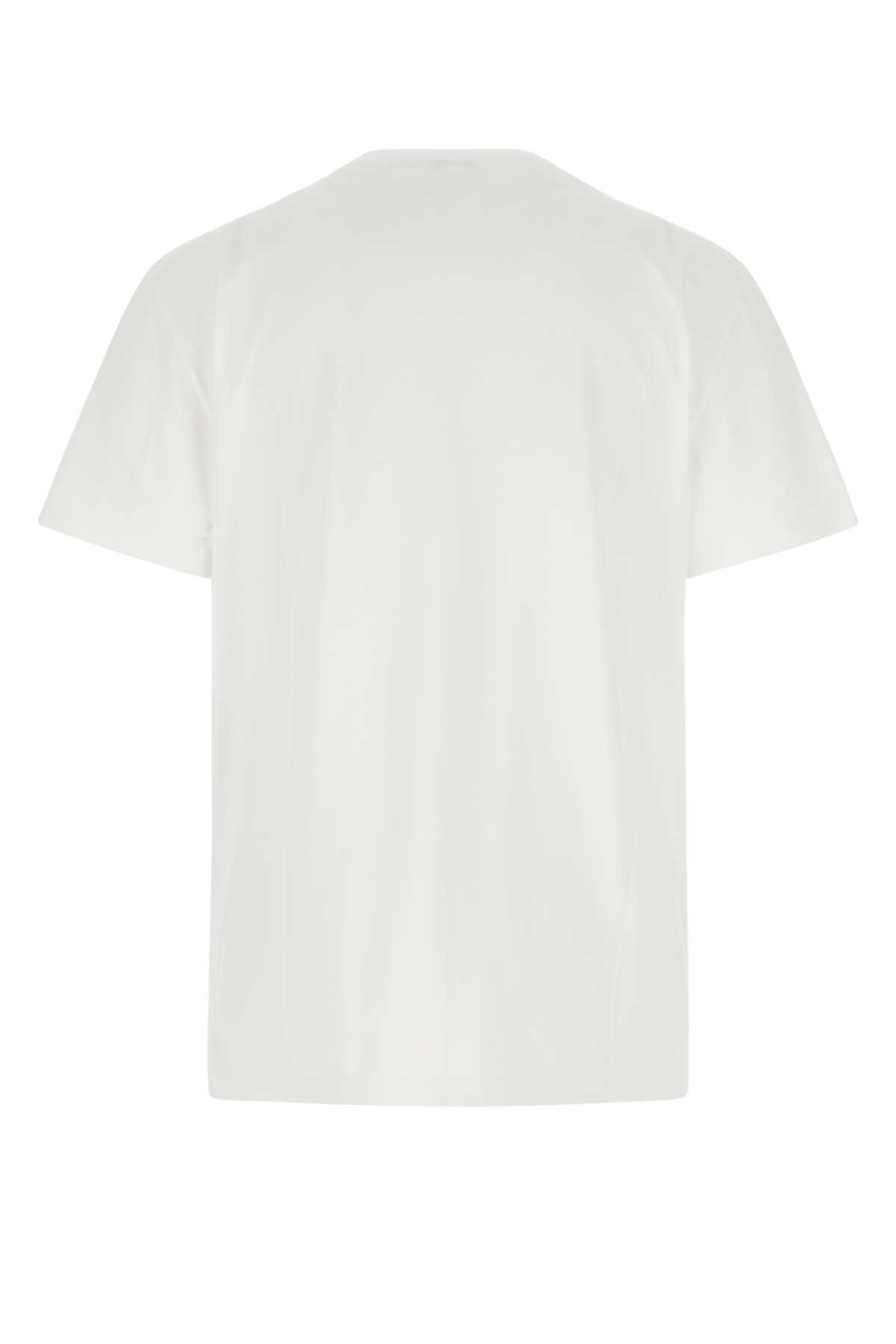 Alexander Mcqueen White Cotton Oversize T-shirt In 0900