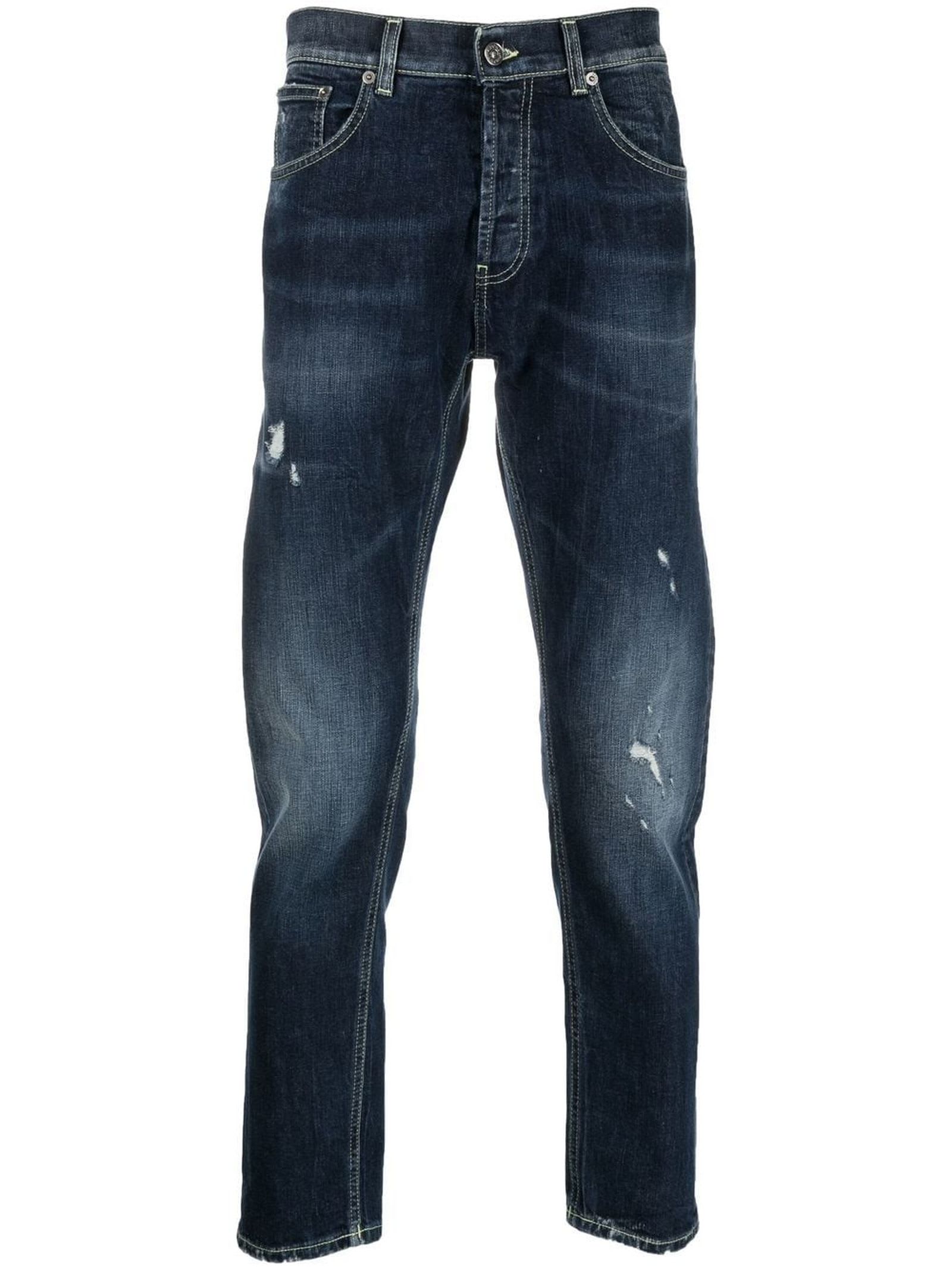 Dondup Indigo Blue Stretch-cotton Jeans