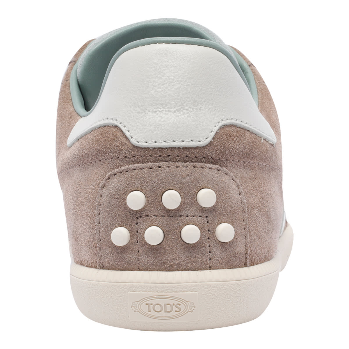 Shop Tod's Tabs Sneakers In Beige