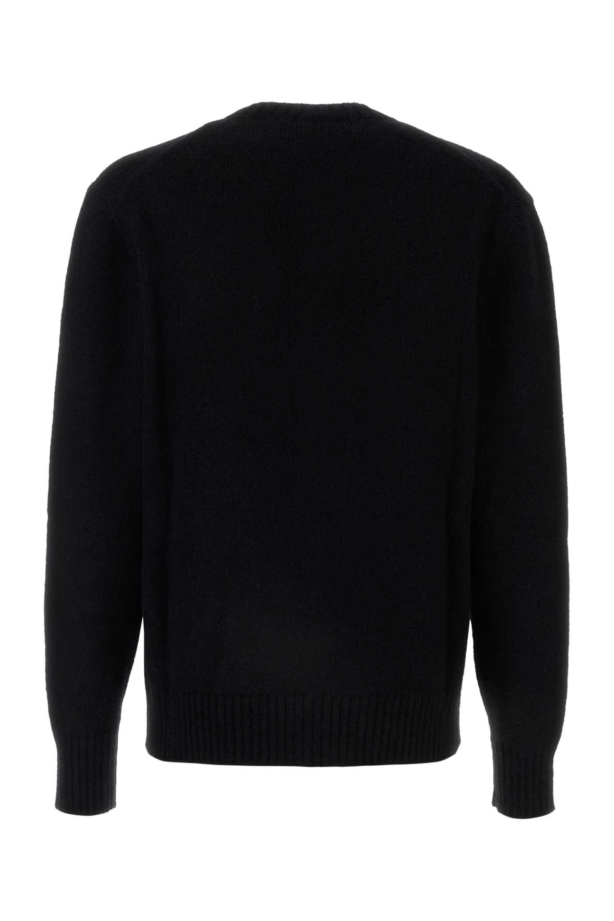 Dolce & Gabbana Black Nylon Blend Cardigan In Nero