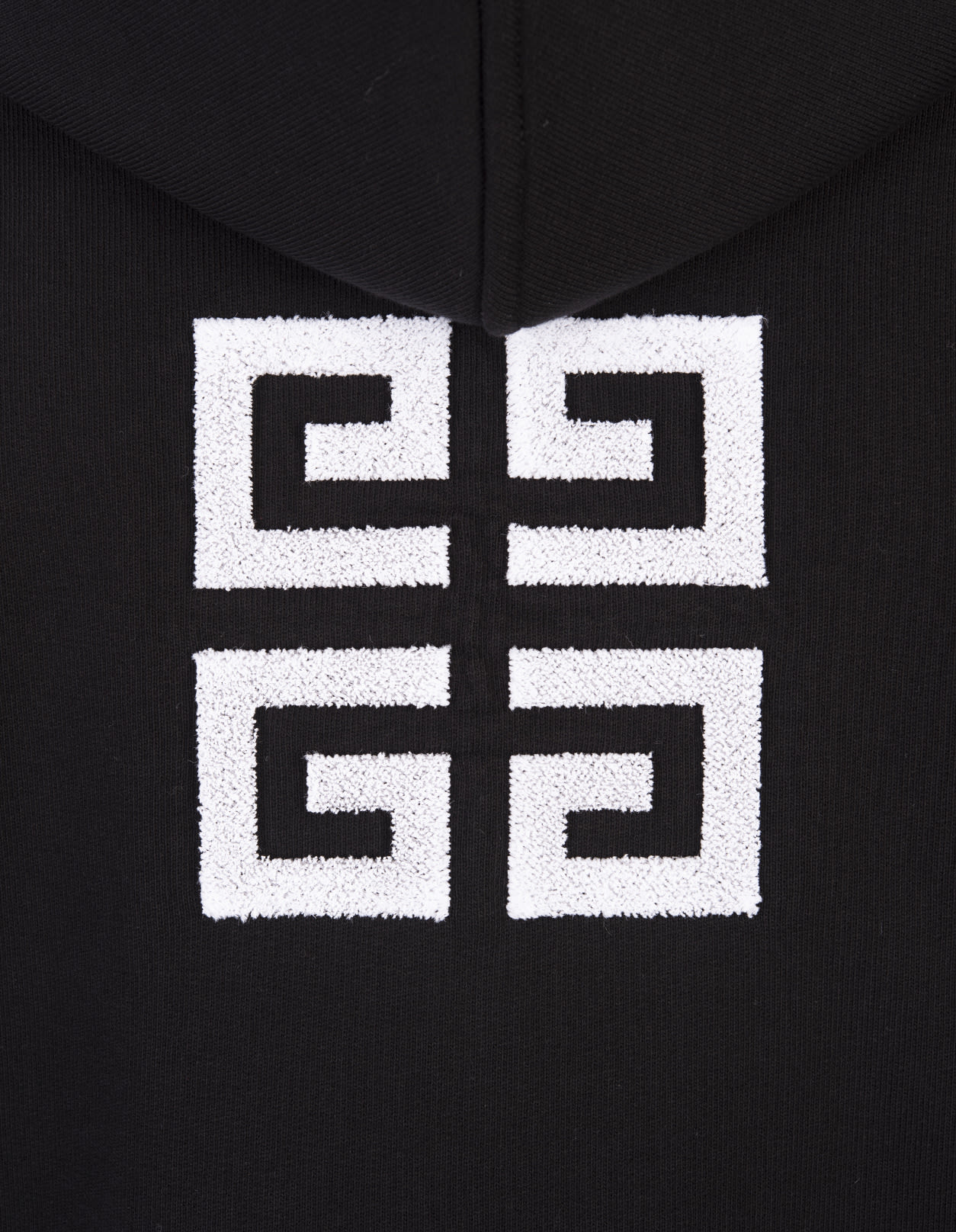 Shop Givenchy Black Oversized Hoodie With  4g Logo