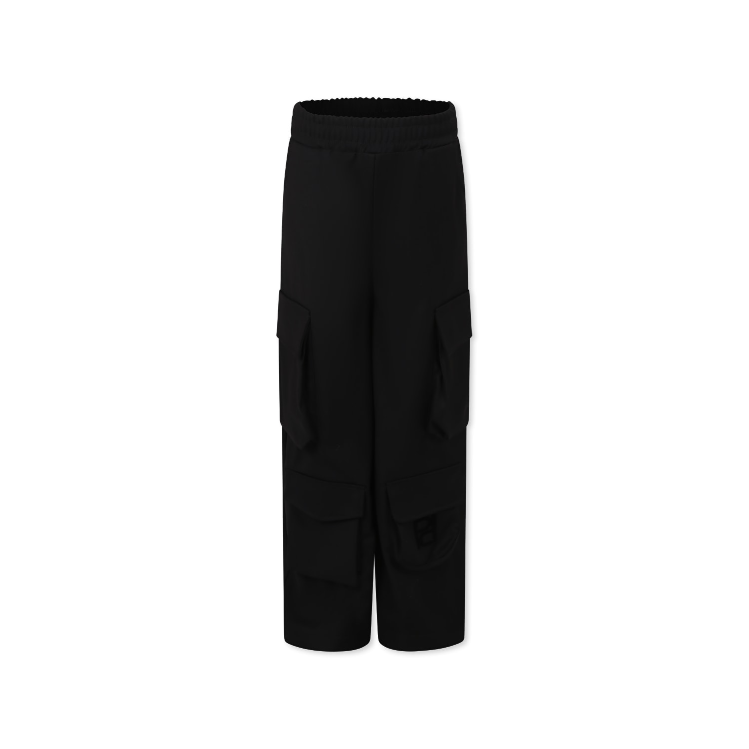 Pinko Kids' Black Trousers For Girl With Logo