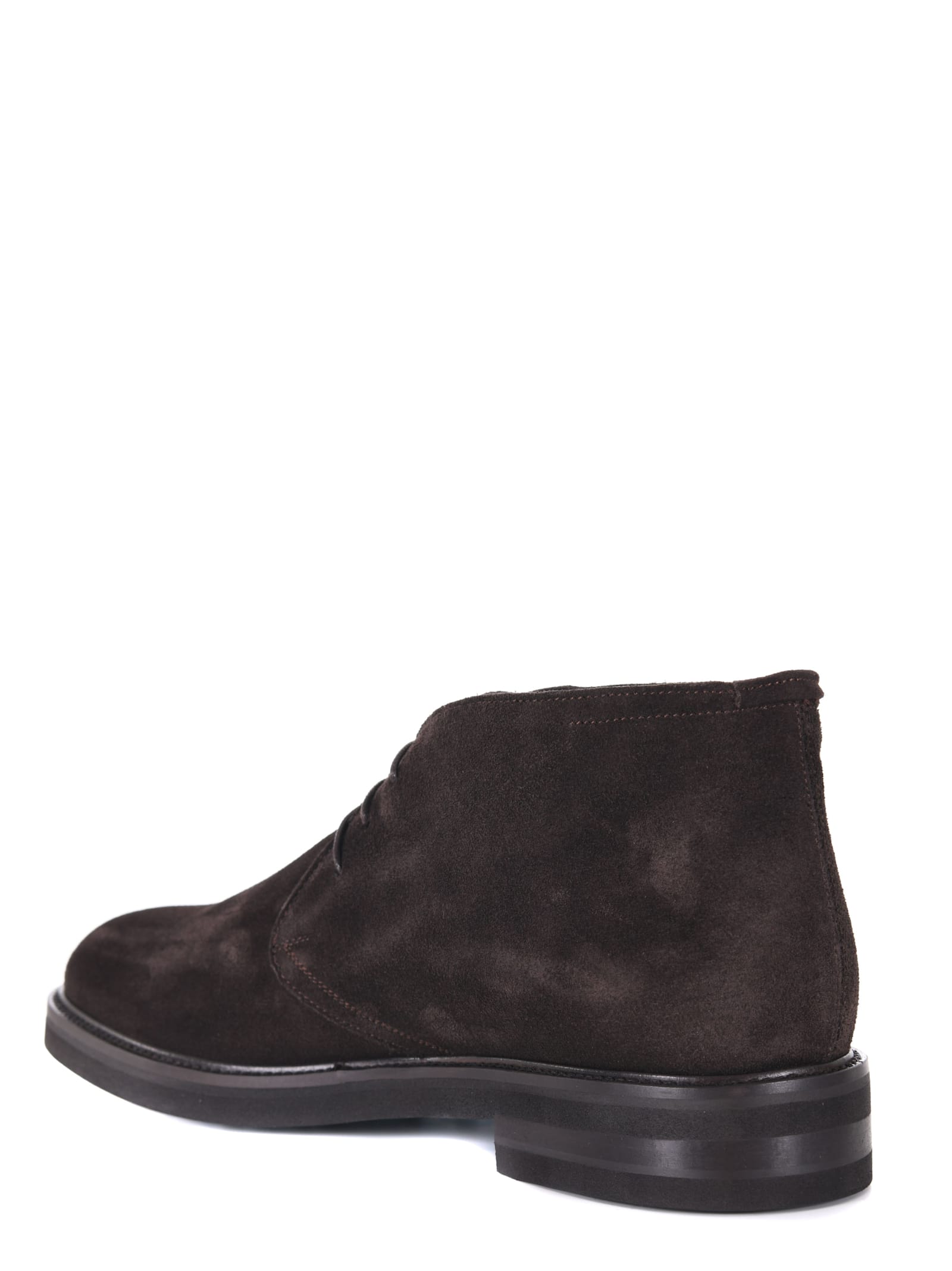 Shop J. Wilton Jerold Wilton Suede Ankle Boots In Marrone Scuro