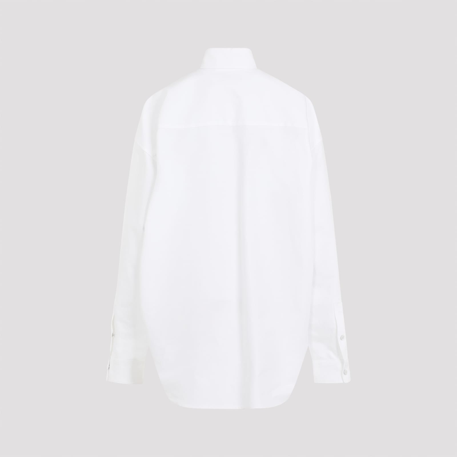 Shop Balenciaga Outerwear Shirt In White White