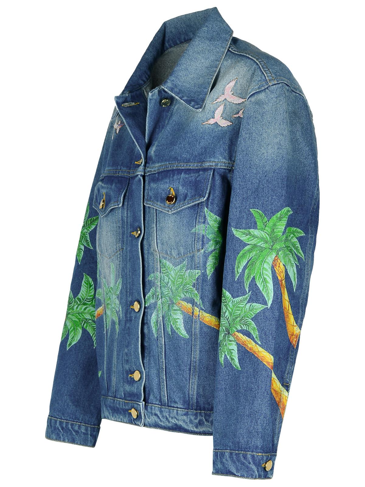 Shop Casablanca Blue Denim Jacket