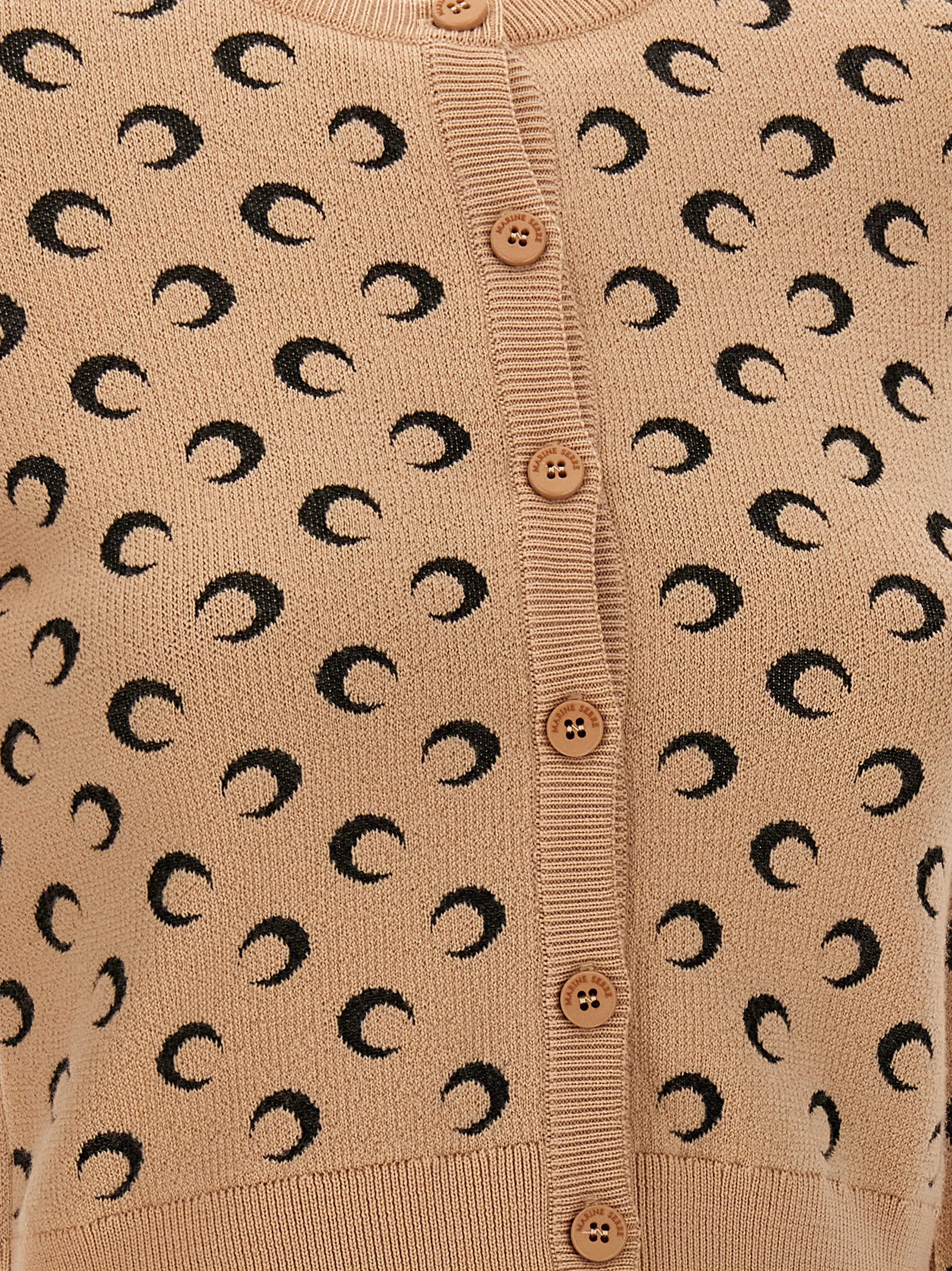 MARINE SERRE MOON JACQUARD CARDIGAN 