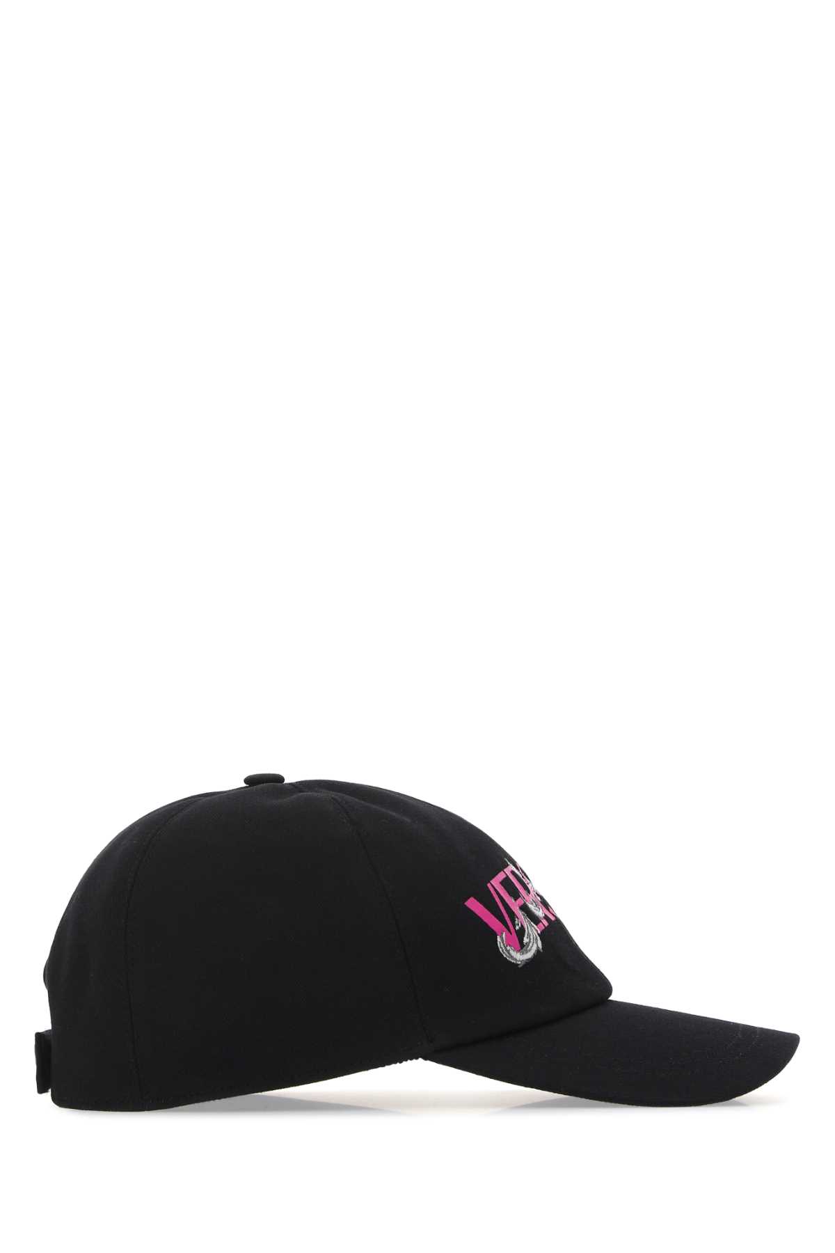Versace Black Cotton Baseball Cap In 2bb50