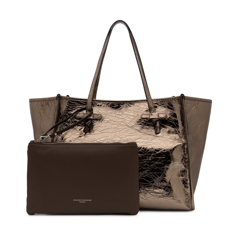 Shop Gianni Chiarini Marcella Bag In Oro