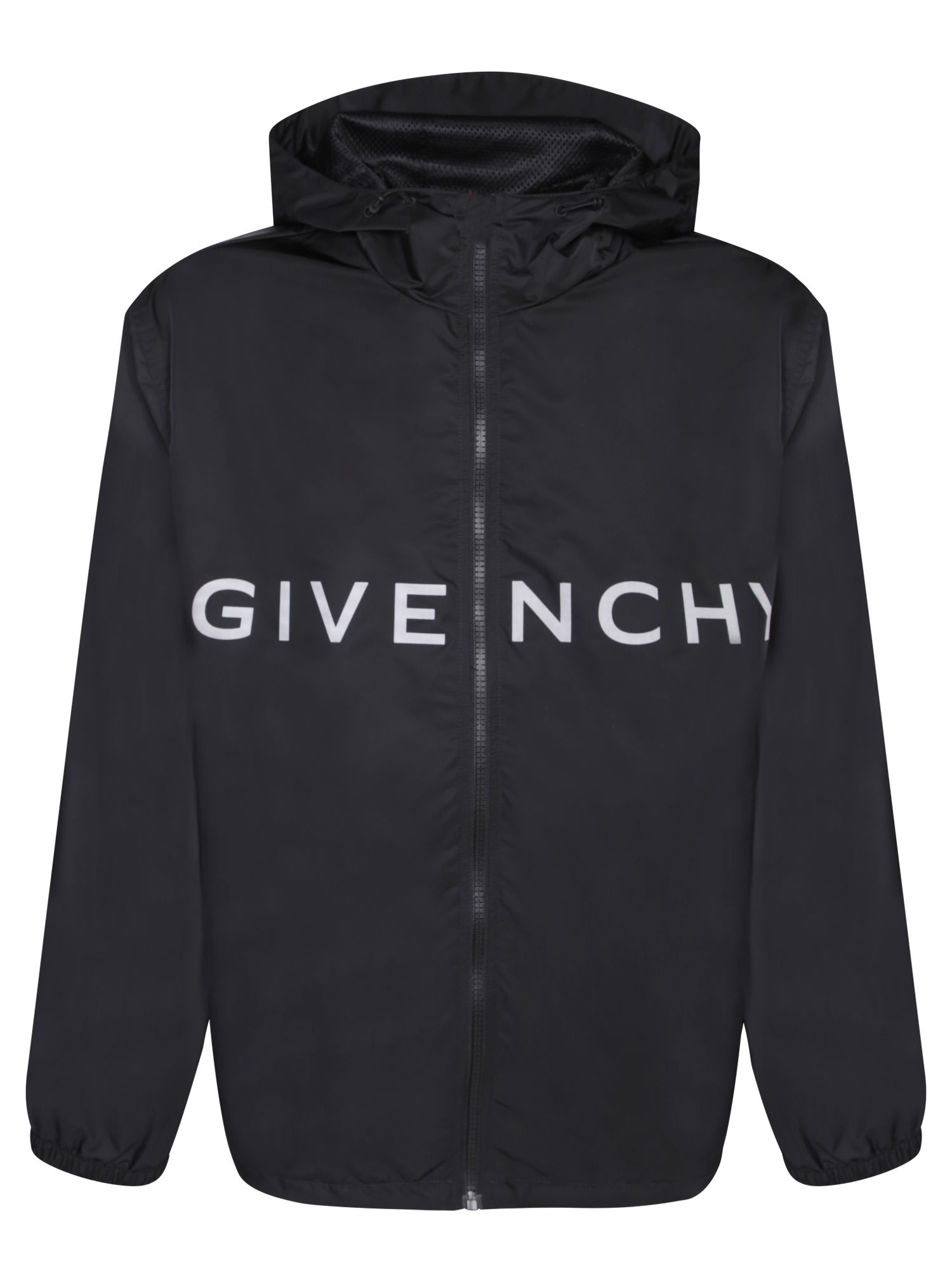 Shop Givenchy Logo Black Windbreaker