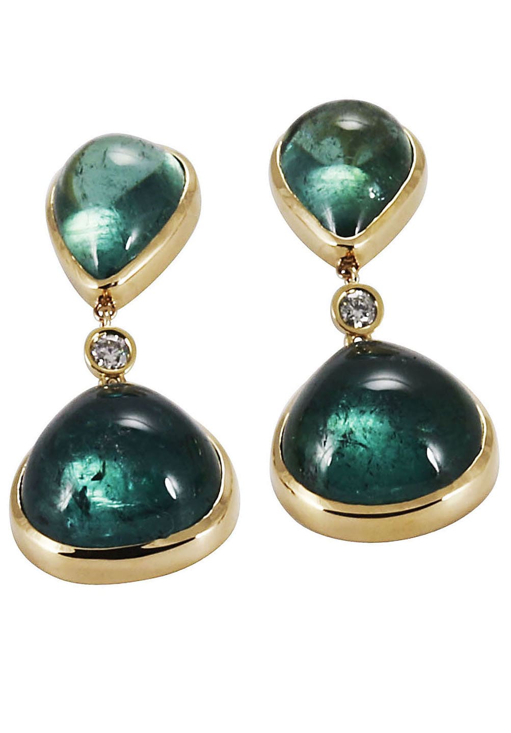 Shop Lo Spazio Jewelry Lo Spazio Eden Rock Verde Earrings In Green