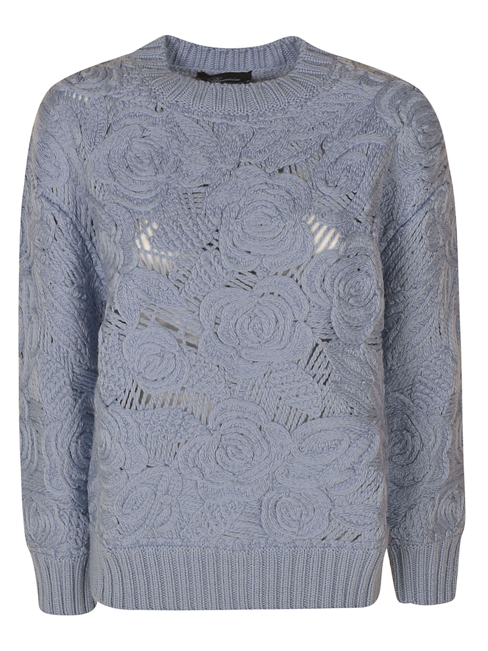 Blumarine Floral Embroidery Sweater