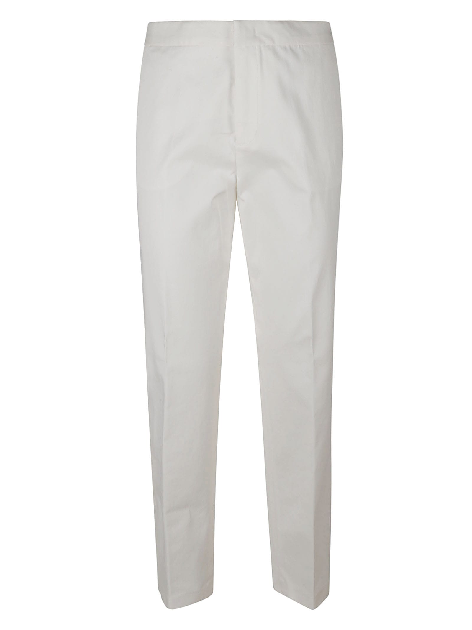 Fabiana Filippi Regular Fit Plain Trousers In Bianco