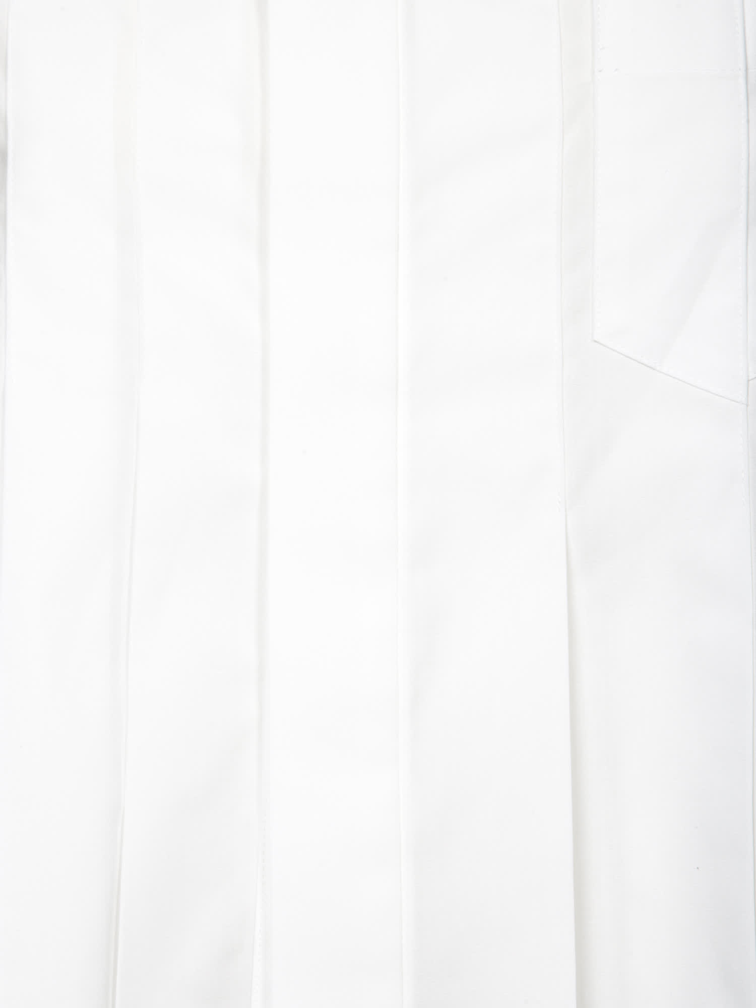 Shop Sacai White Asymmetric Striped Shirt