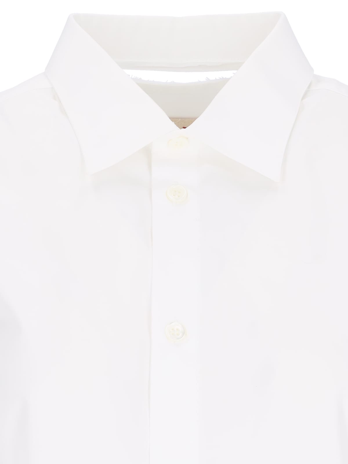 Marni Camicia In Popeline Bianco Donna In 00w01