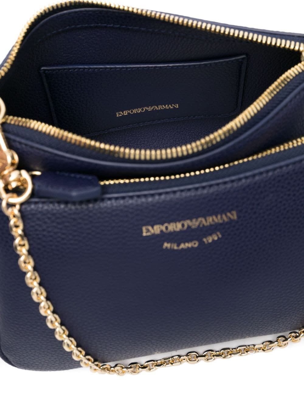 Shop Emporio Armani Mini Bag In Storm