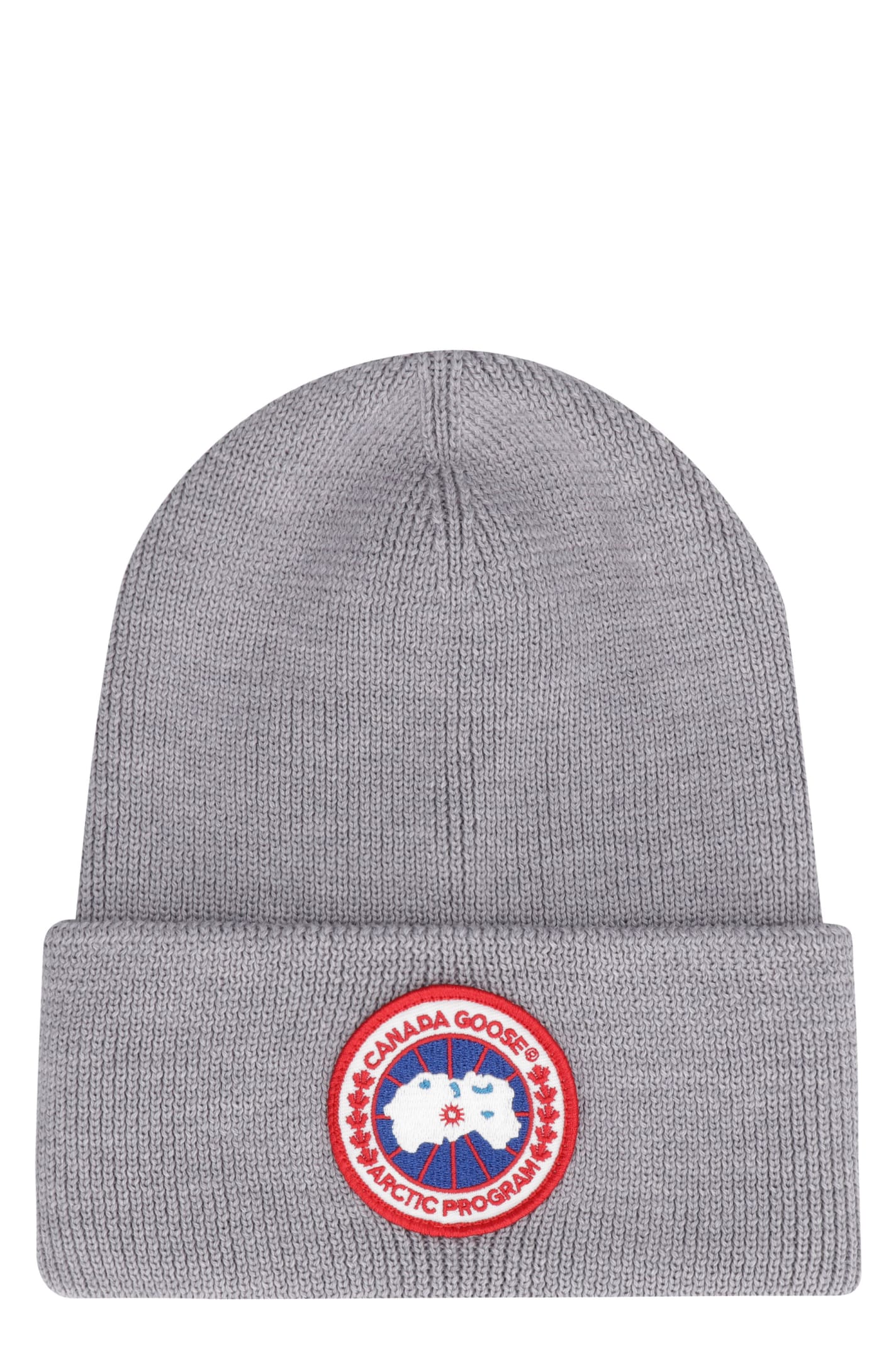 Shop Canada Goose Toque Arctic Wool Hat In Grey