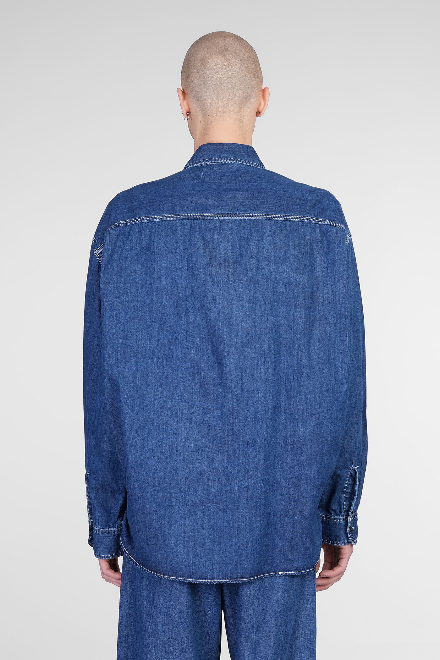 Miharayasuhiro Shirt In Blue Cotton In Blue