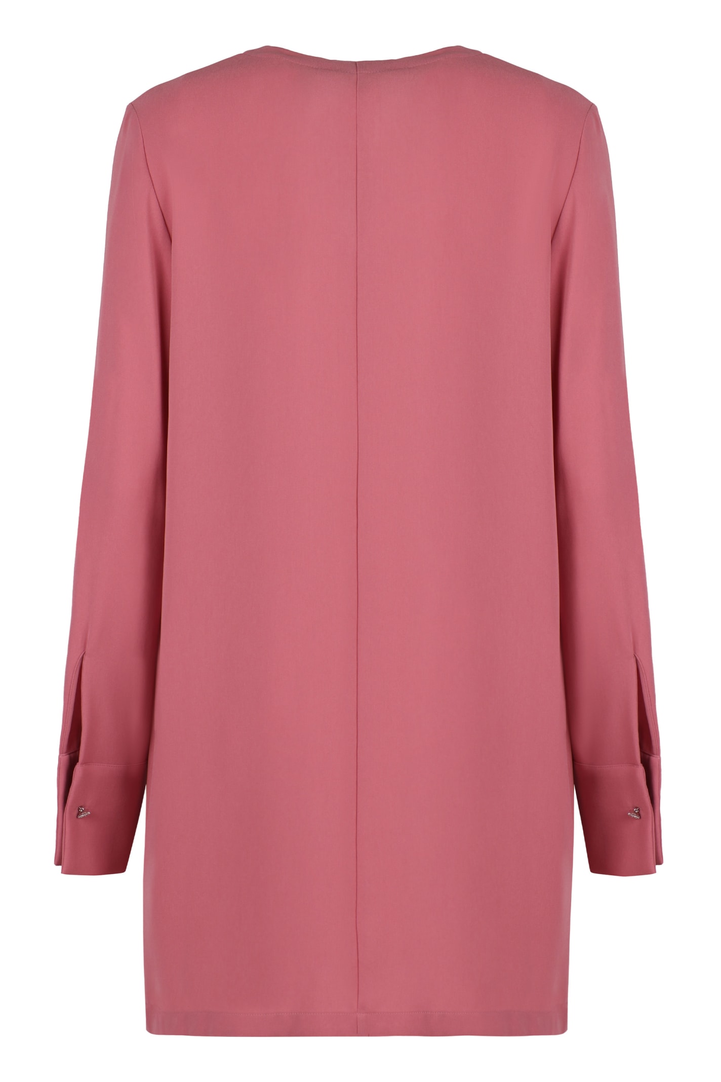 Shop Max Mara Oboli Crêpe Blouse In Pink