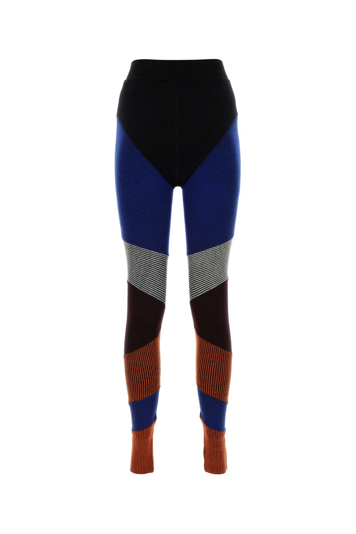 Chloé Multicolor Stretch Wool Blend Leggings In Multicolor1
