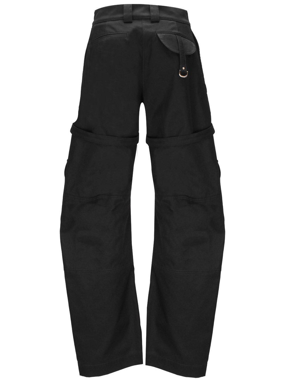 Shop Off-white Buckle Detailed Straight Leg Trousers In Black