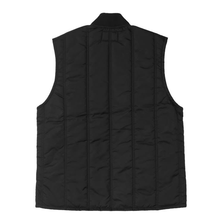 Carhartt Sleeveless Cotton Blend Vest With Front Pockets In Black