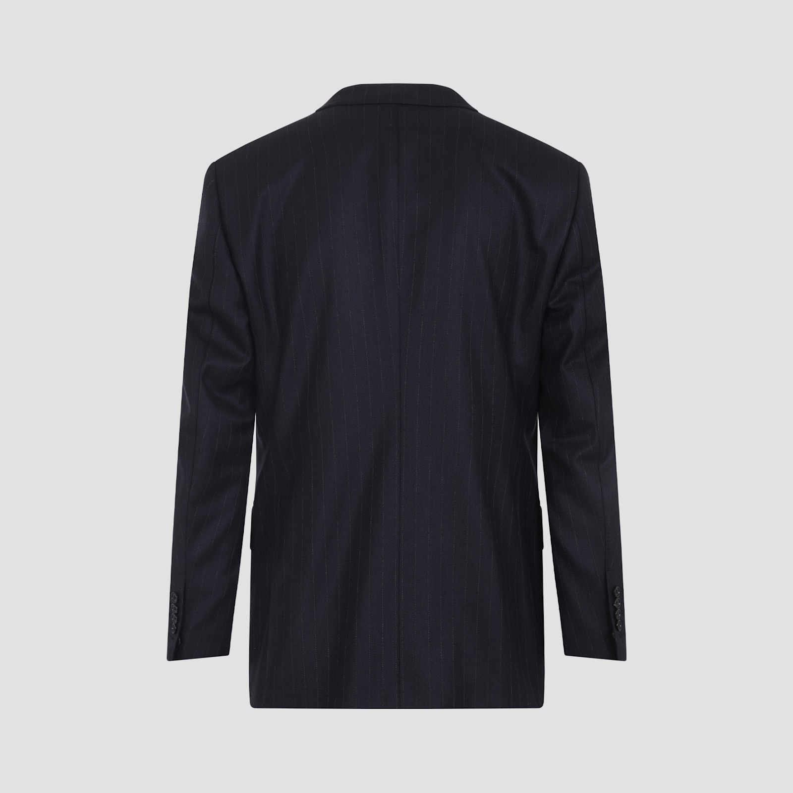 Tom Ford High Twist Double Breasted Wool Jacket Clothing In Blue