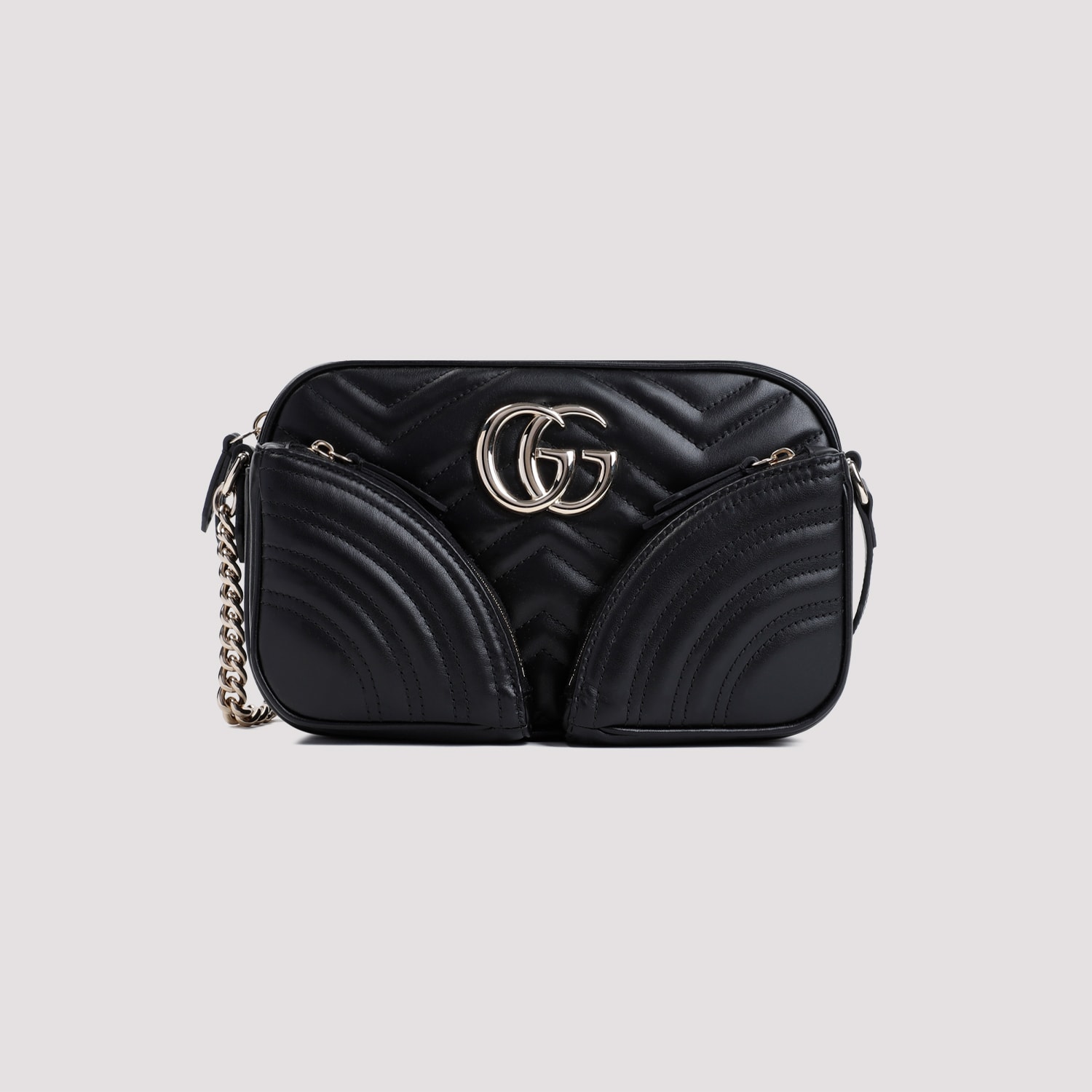 Shop Gucci Marmont 2.0 Gg Shoulder Bag In Black