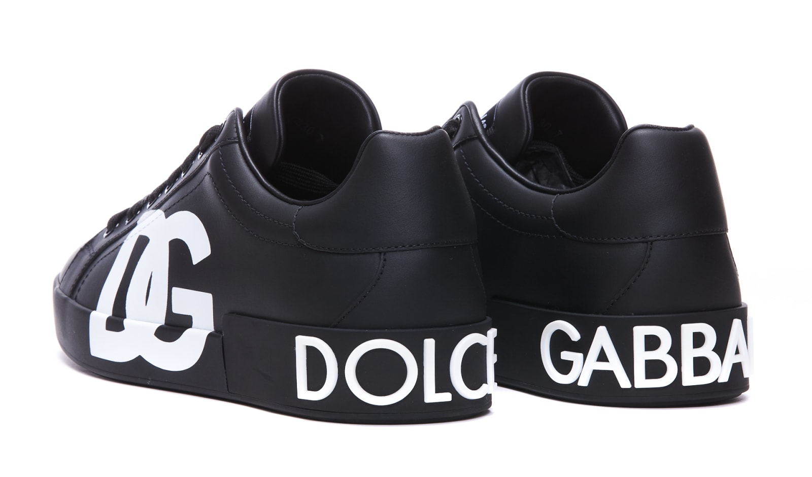 Shop Dolce & Gabbana Portofino Sneakers In Black