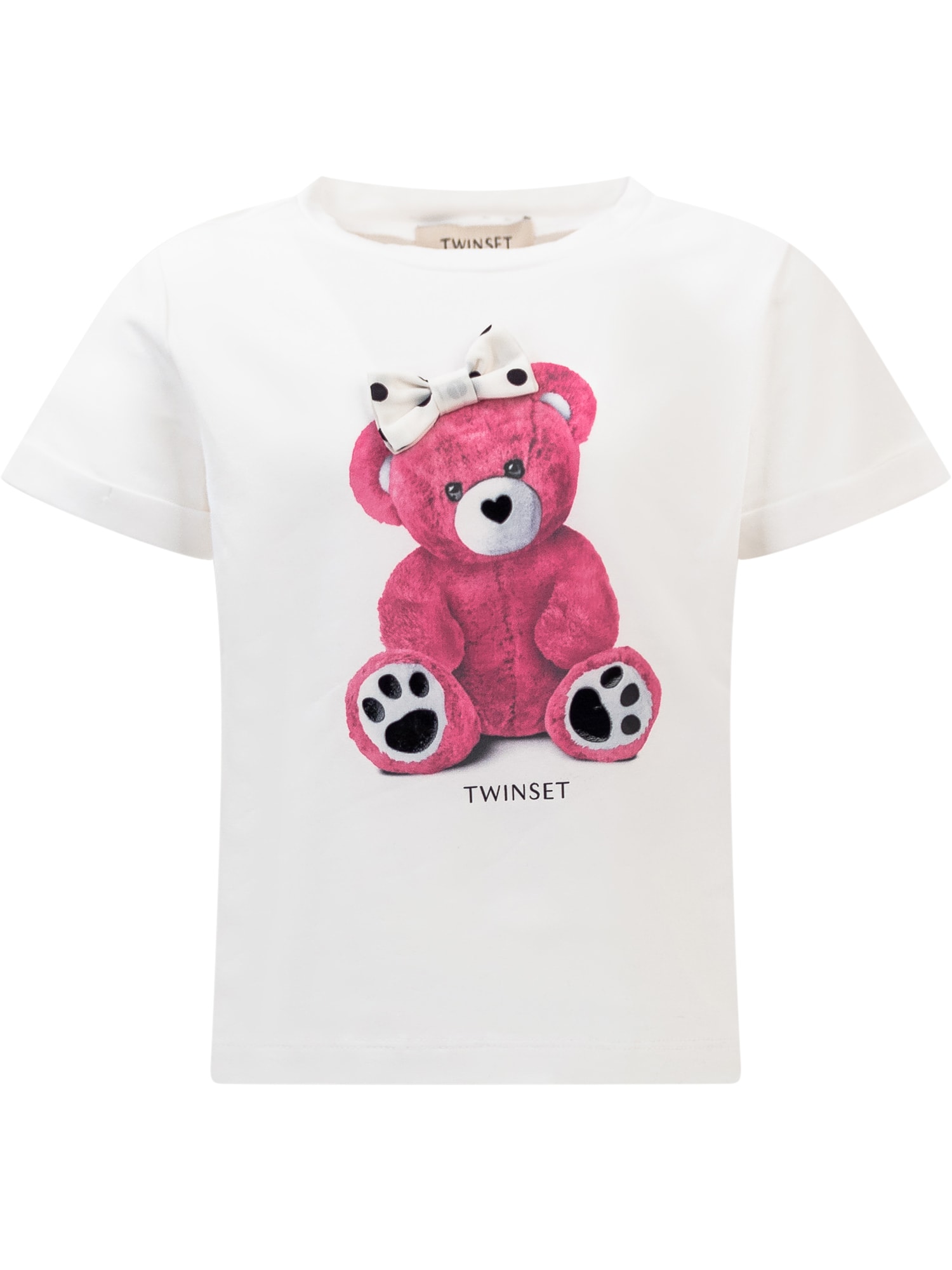 Twinset Kids' Teddy Bear T-shirt In St.teddy