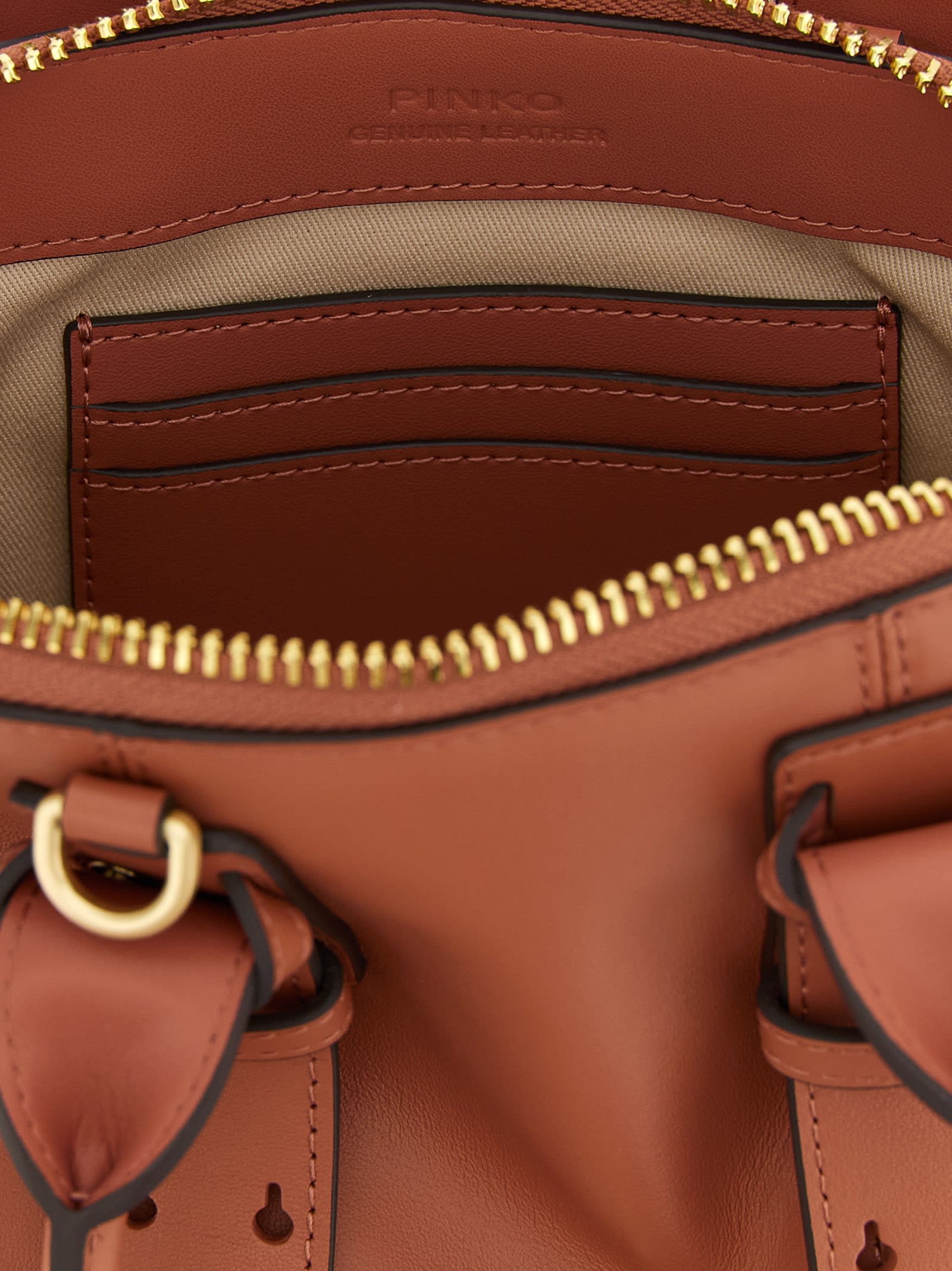 Pinko Buckle-detailing Shoulder Bag In Pink