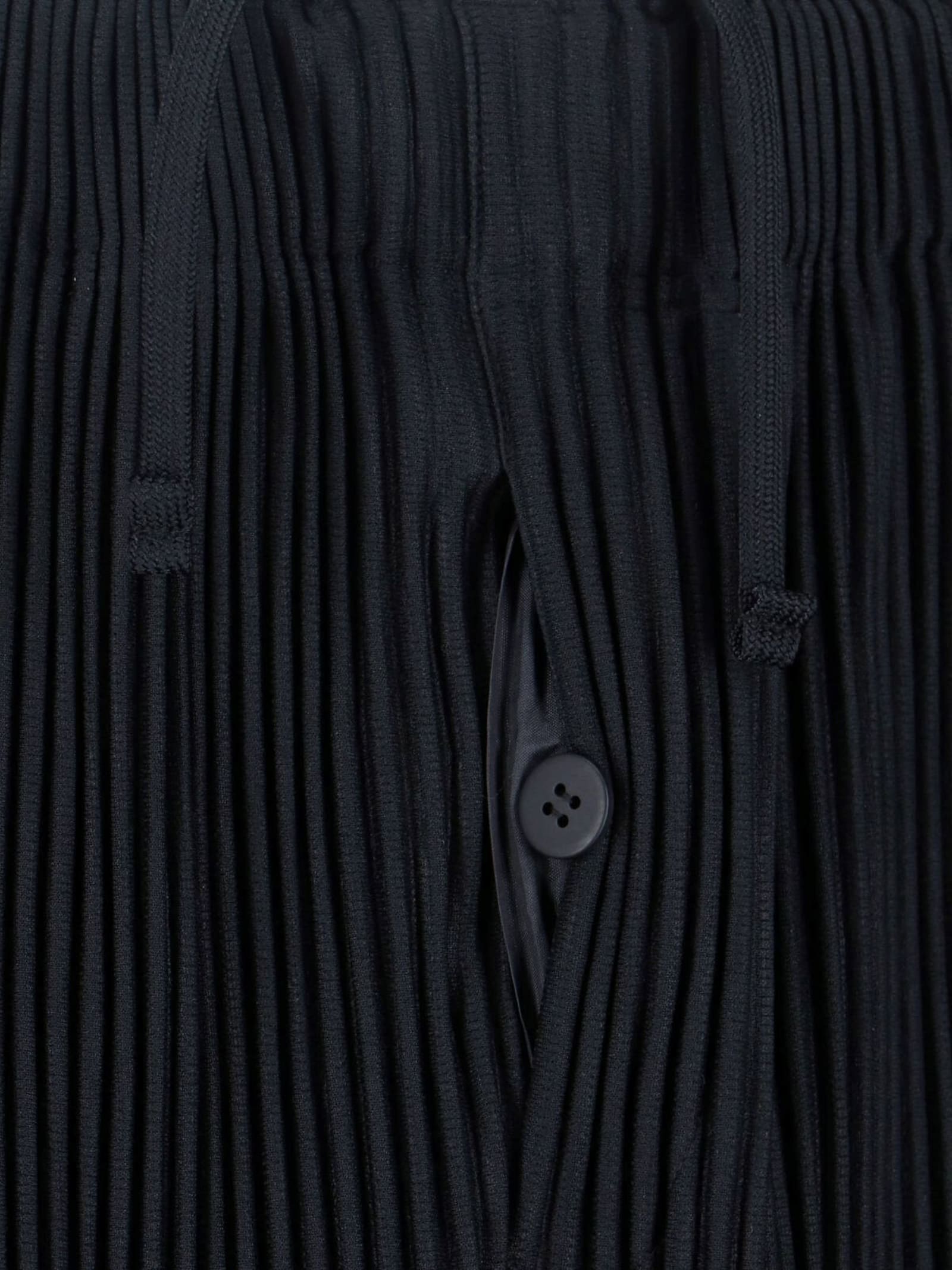 Issey Miyake Streight Leg Trousers In Blue