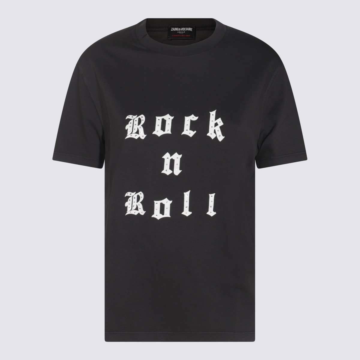 Zadig & Voltaire Edwin Hc Rock And Roll T-shirt In Carbone
