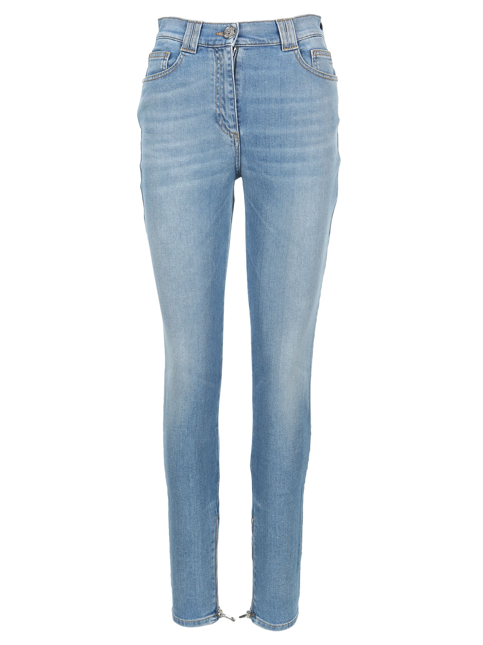 Balmain Balmain Hight Waist Skinny Denim Jeans BLUE LIGHT 11048394