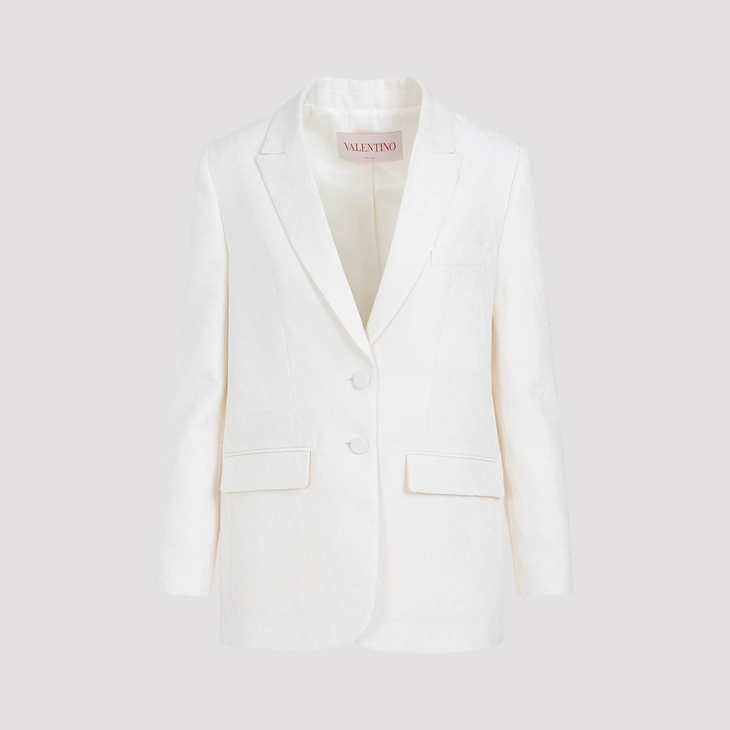 Shop Valentino Jacket In Avorio