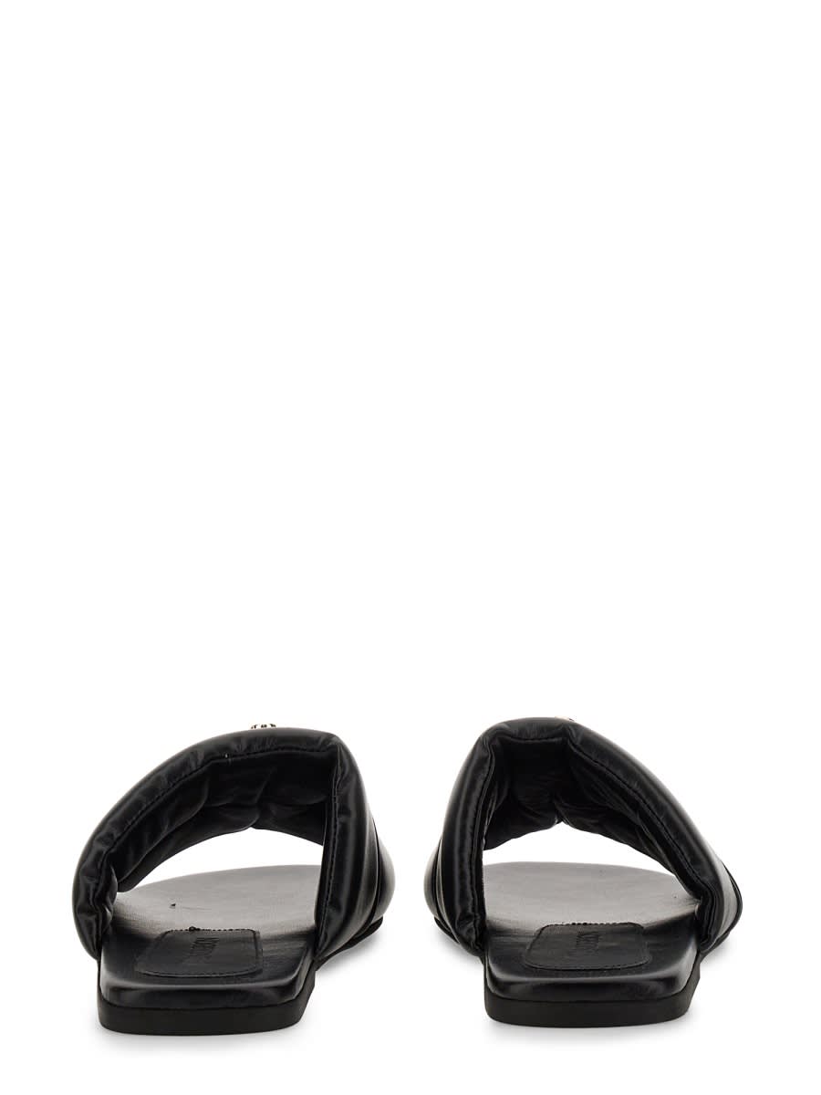 Shop Jw Anderson Slide Sandal With Logo In Black