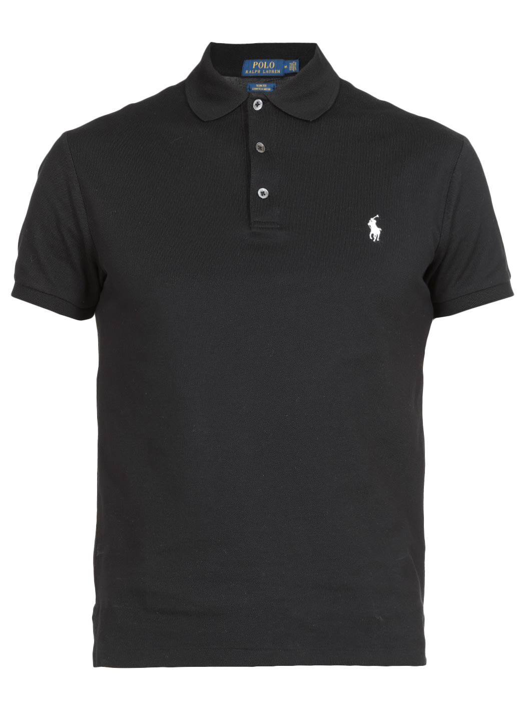 Shop Ralph Lauren Cotton Polo Shirt In Polo Black