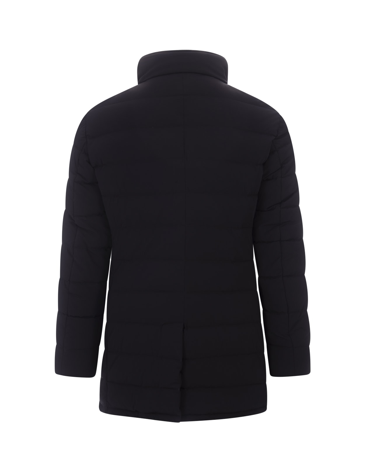 Shop Moorer Calegari-kn Single-breasted Coat In Dark Blue