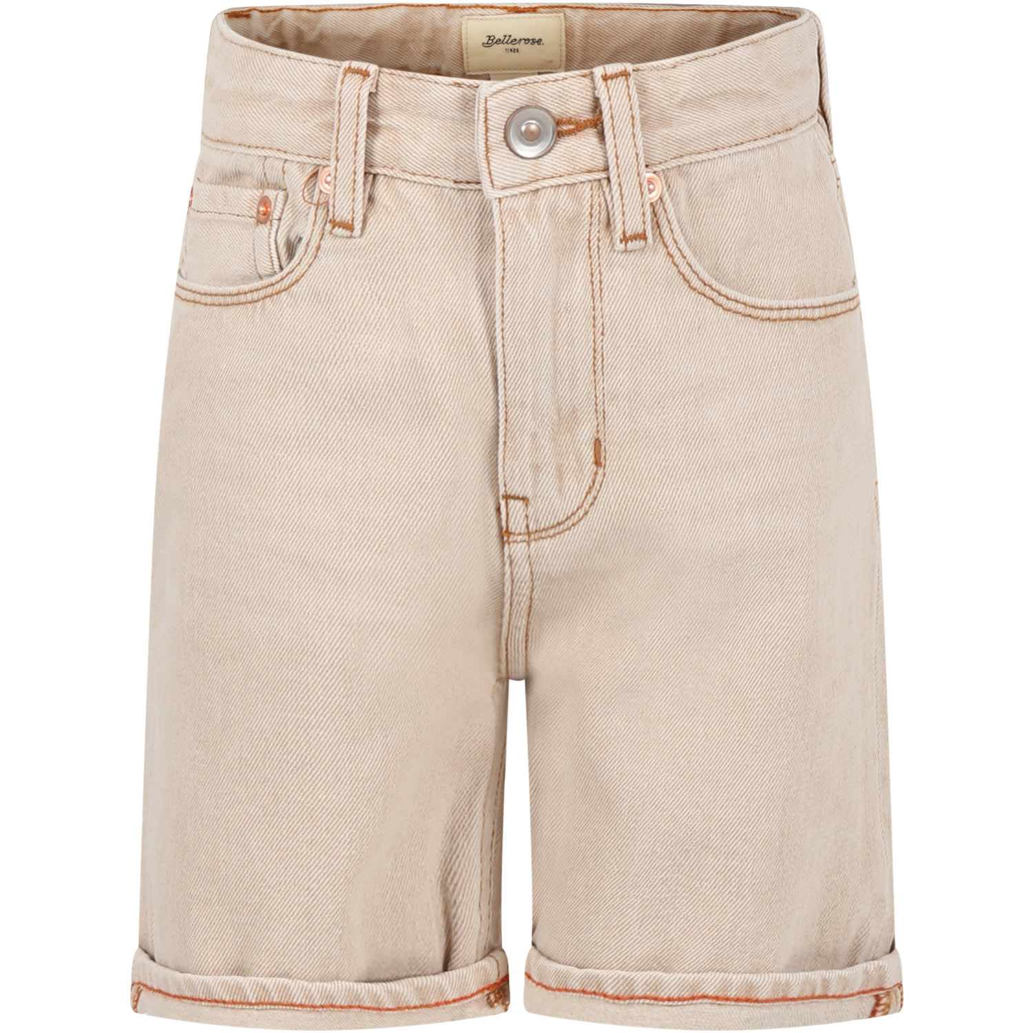 Bellerose Kids' Beige Casual Bermuda-shorts For Boy In Ivory