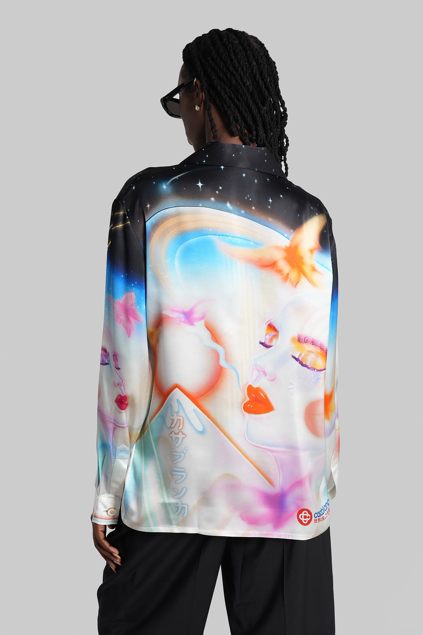Casablanca Shirt In Multicolor Silk In Multi