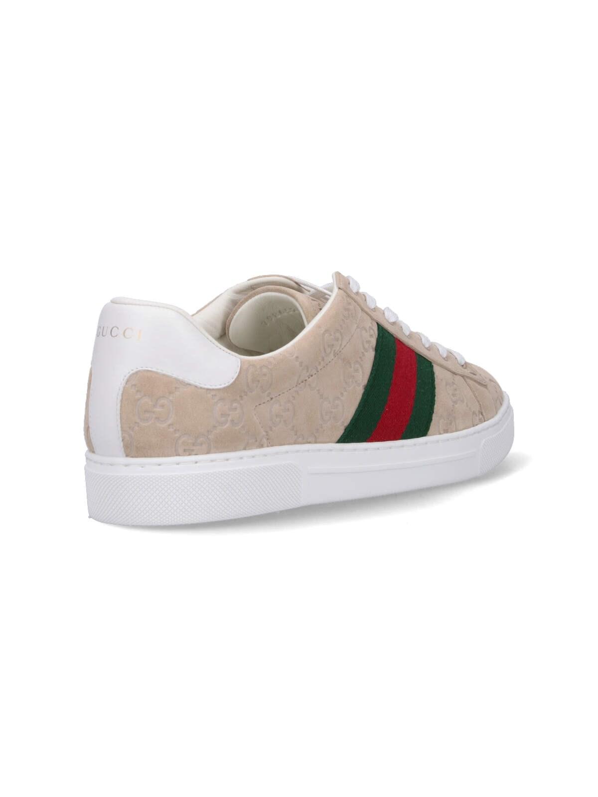 Shop Gucci Ace Low-top Sneakers