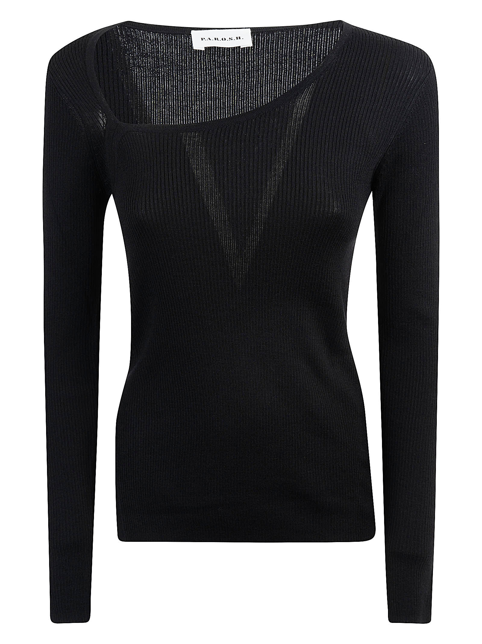 Shop P.a.r.o.s.h Leila Sweater In Nero