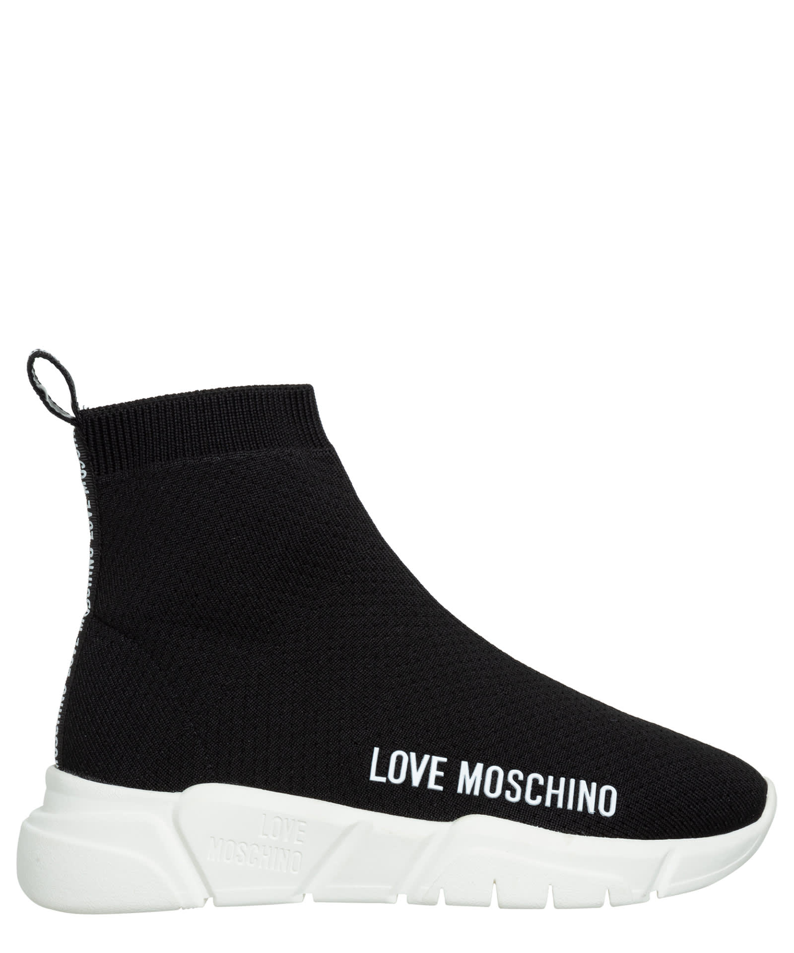 Moschino High-top Sneakers In Nero
