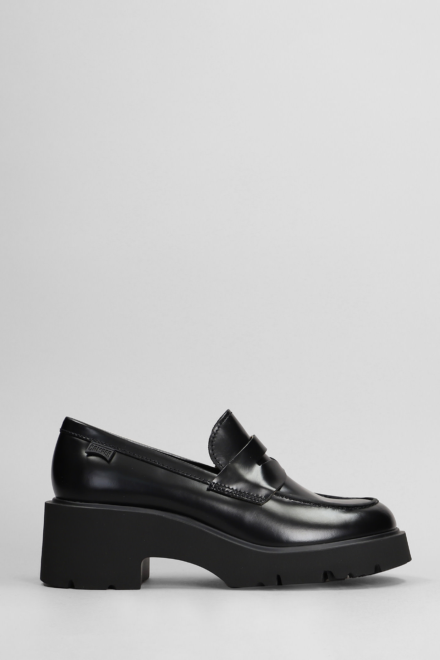 Milah Loafers In Black Leather