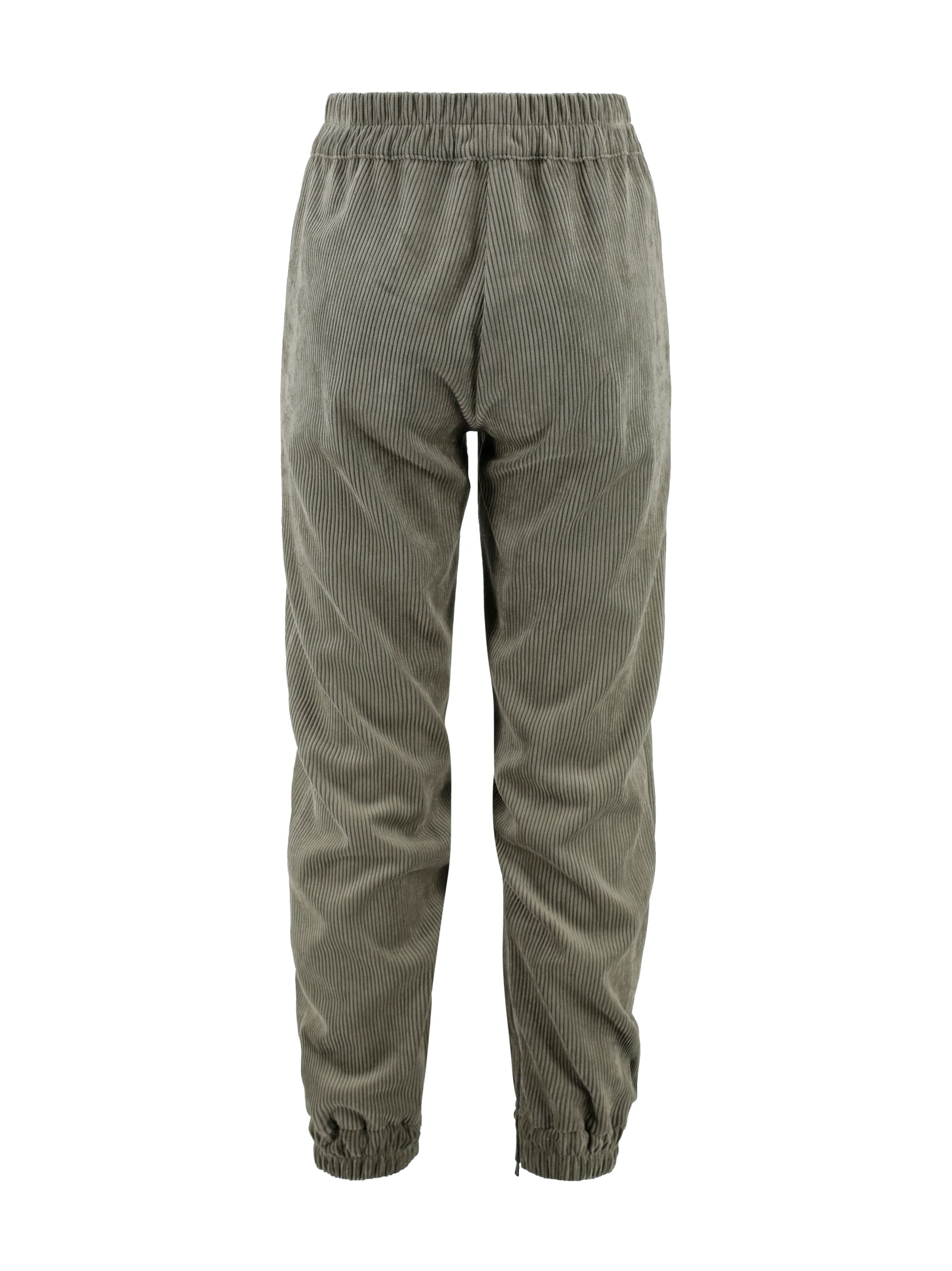 D Exterior Corduroy Jogger Pants In Gray
